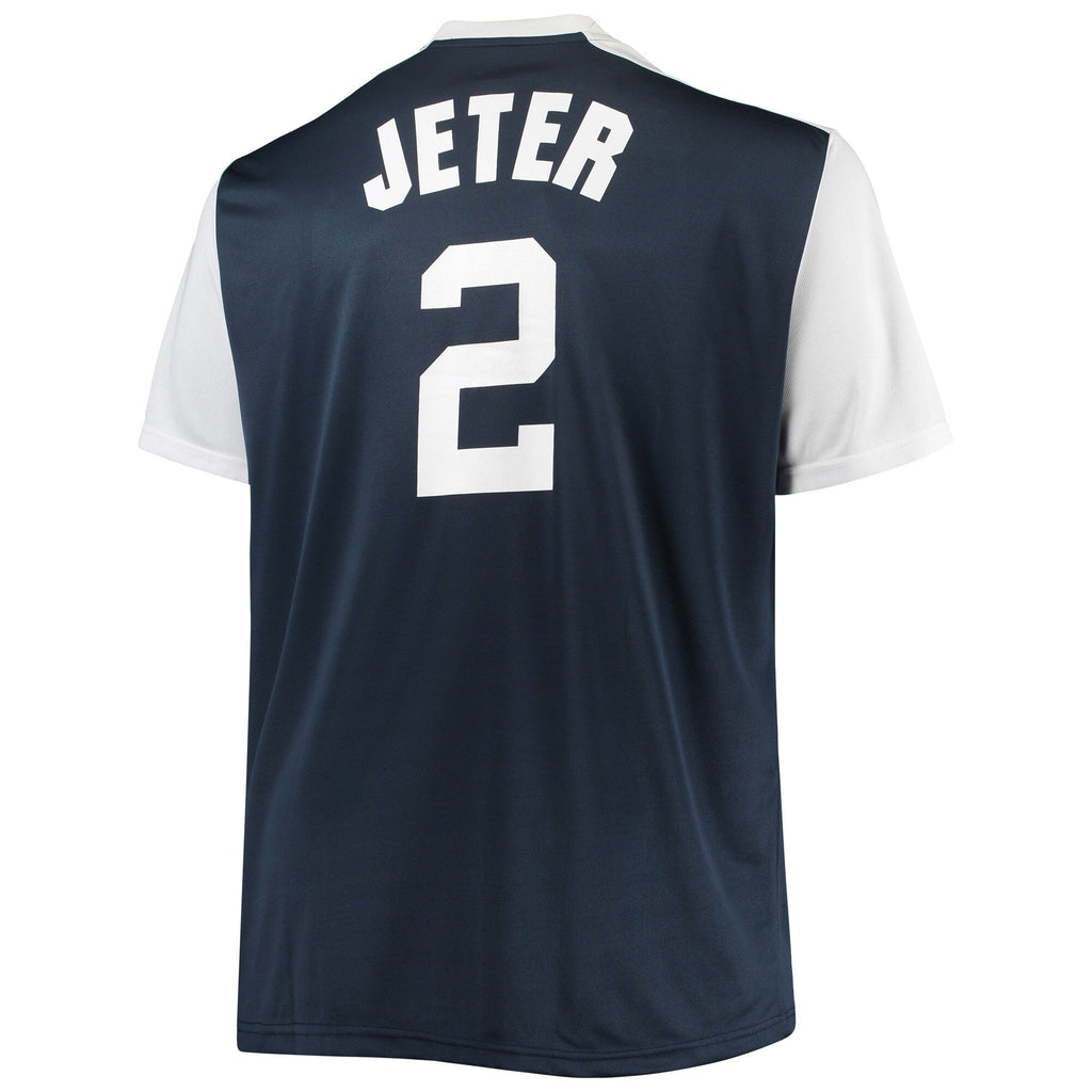 New York Yankees Derek Jeter Navy/White Cooperstown Collection Replica Player Baseball Jersey