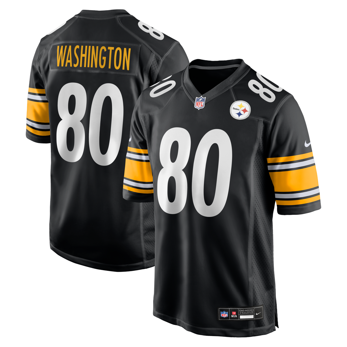 Pittsburgh Steelers Darnell Washington Black Game Football Jersey