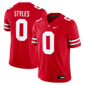 Sonny Styles Scarlet Ohio State Buckeyes Game Jersey