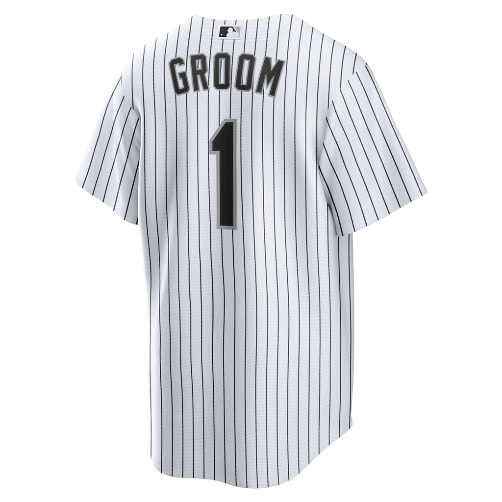 Chicago White Sox White #1 Groom Home Replica Baseball Jersey