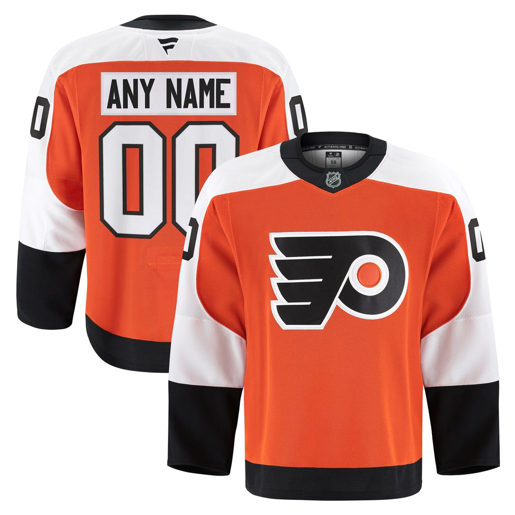 Philadelphia Flyers Orange Home Pro Custom Jersey