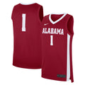 #1 Alabama Crimson Tide Road Replica Jersey - Crimson