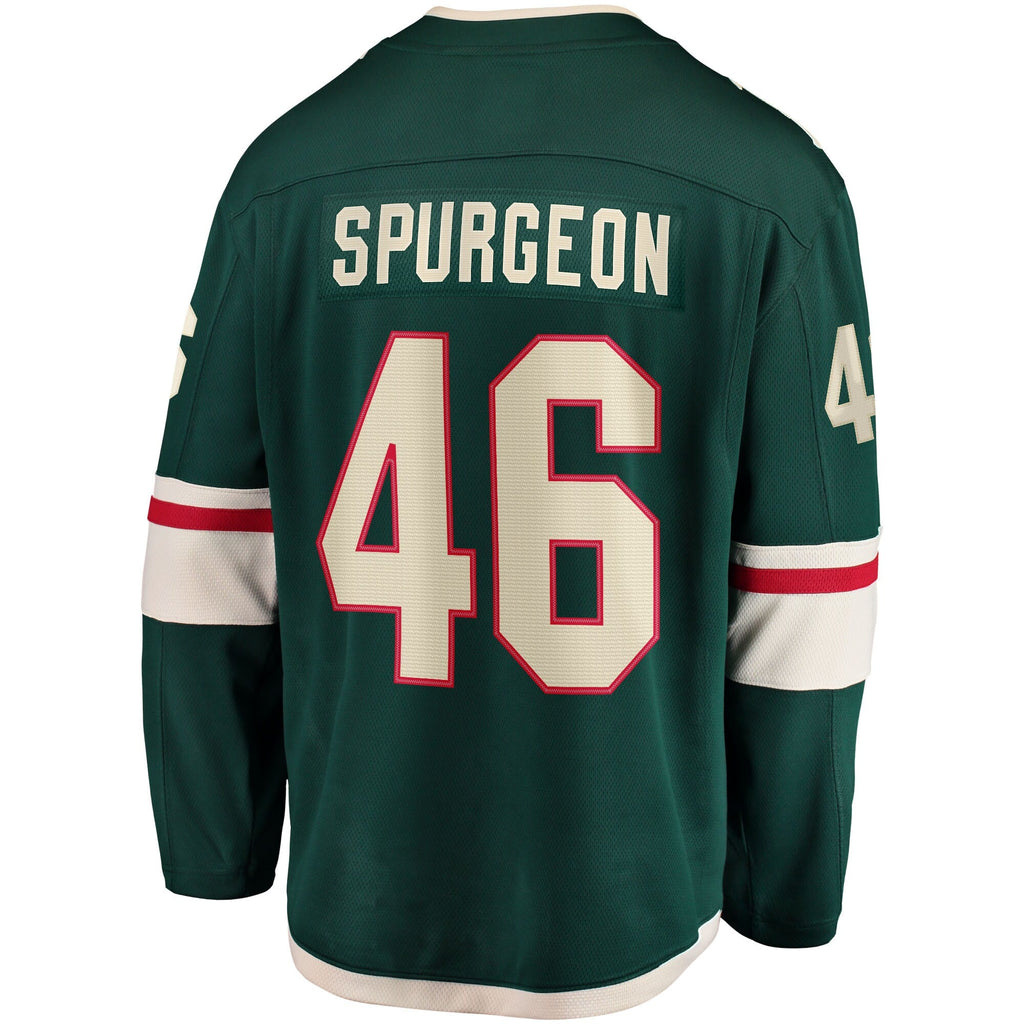 Minnesota Wild Jared Spurgeon Green Home Breakaway Player Hockey Jersey