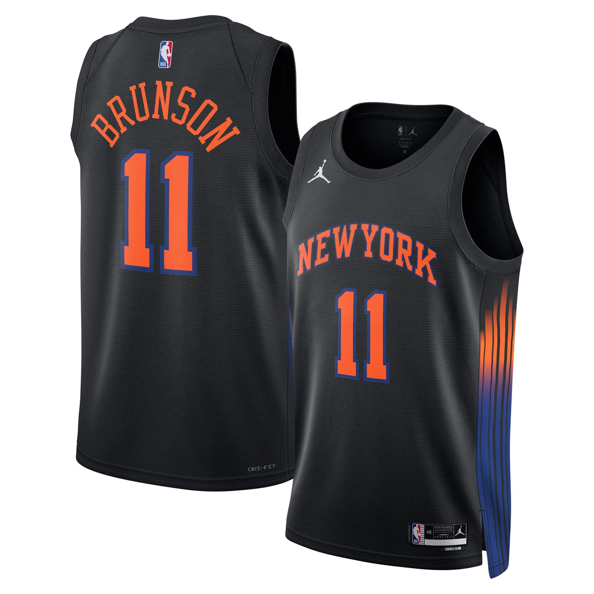 New York Knicks Statement Edition Jersey - Black - Jalen Brunson