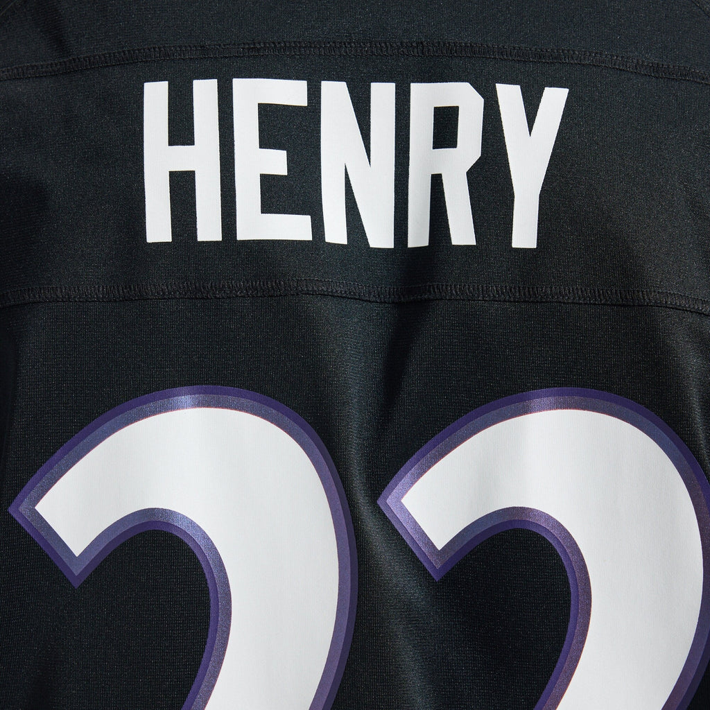 Baltimore Ravens Derrick Henry Black Alternate Game Football Jersey