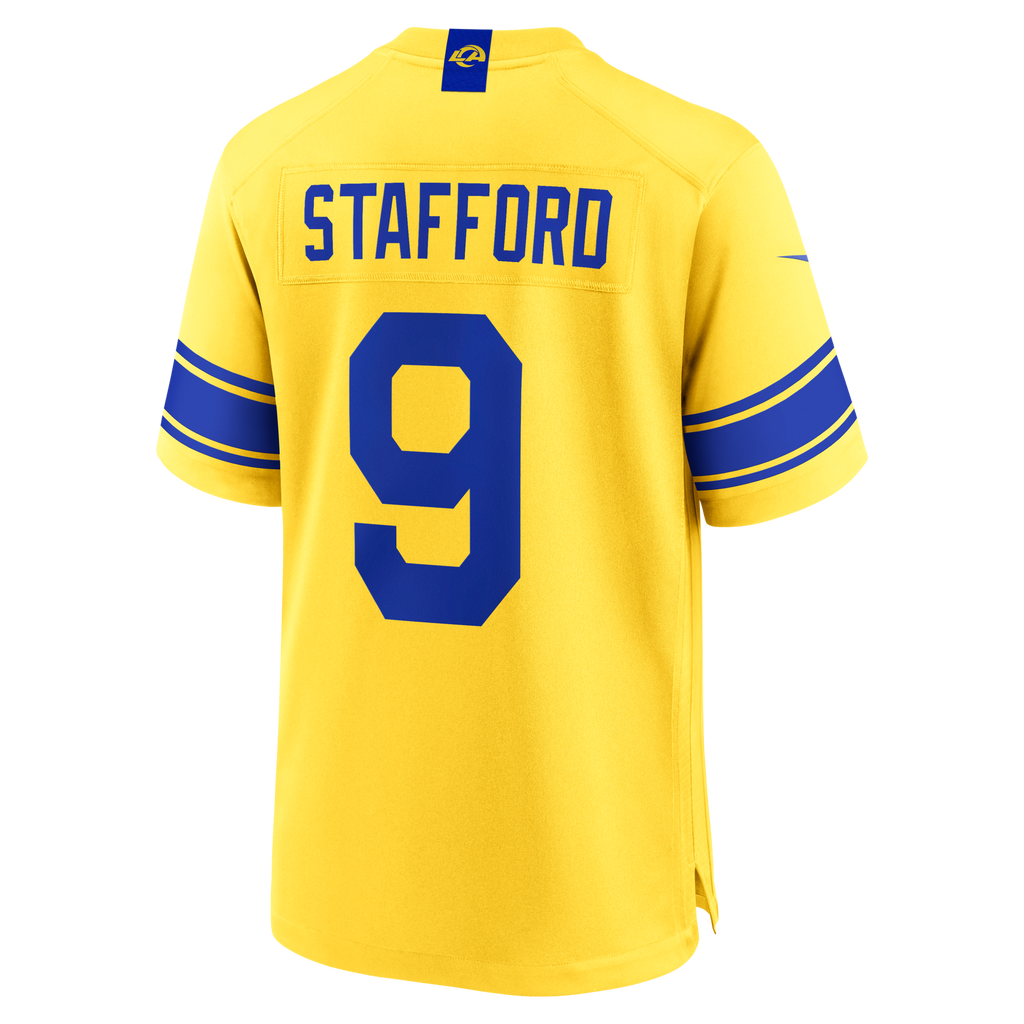 Los Angeles Rams Matthew Stafford Classic Sol Game Football Jersey