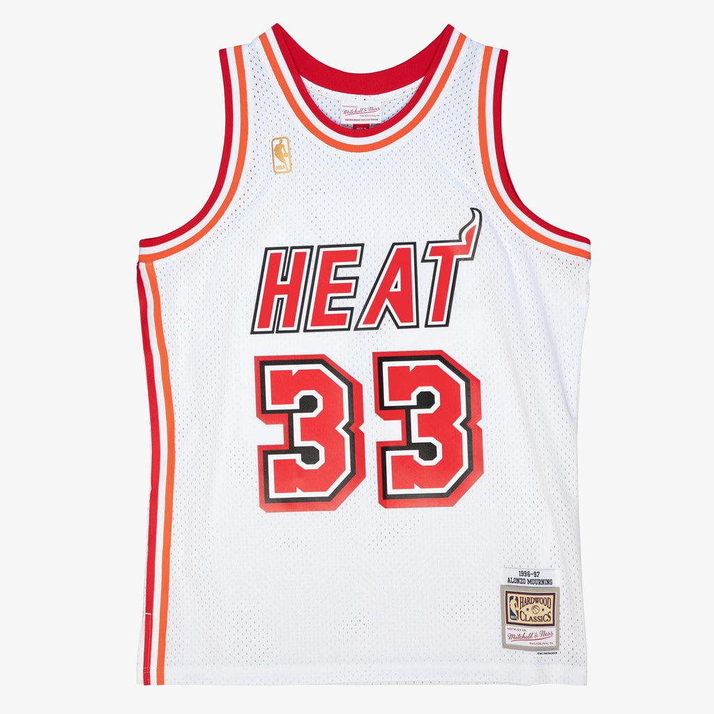 Miami Heat Alonzo Mourning 1996 Jersey - White