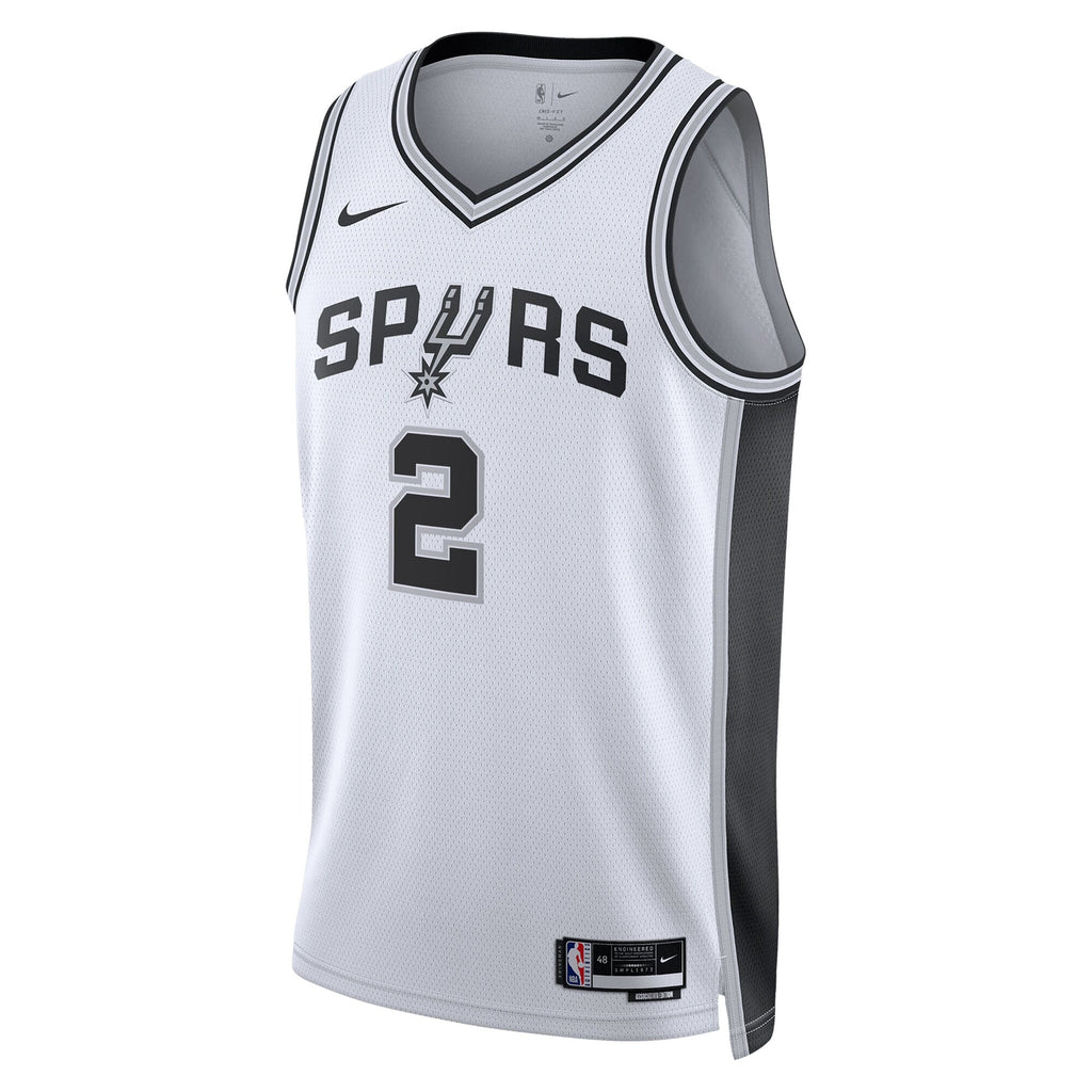 San Antonio Spurs Association Edition Swingman Jersey NBA 2025 First Round Draft Pick - White - Dylan Harper