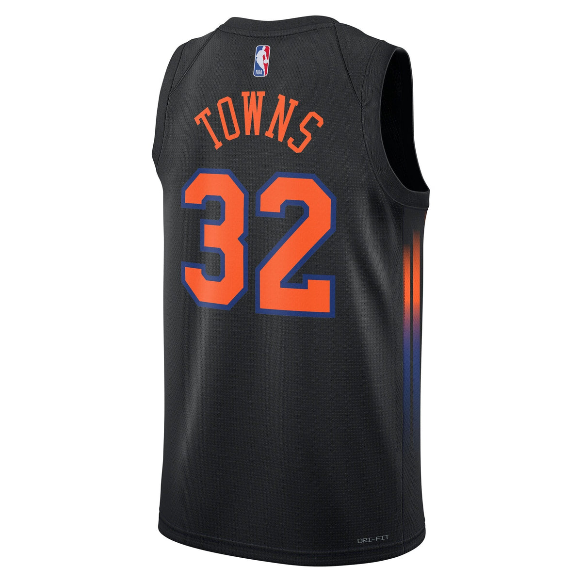New York Knicks Statement Edition Jersey - Black - Karl-Anthony Towns
