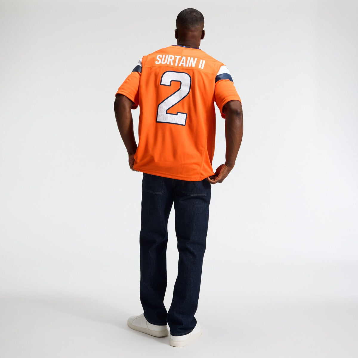 Denver Broncos Patrick Surtain II Orange Team Vapor F.U.S.E. Stitched Limited Football Jersey