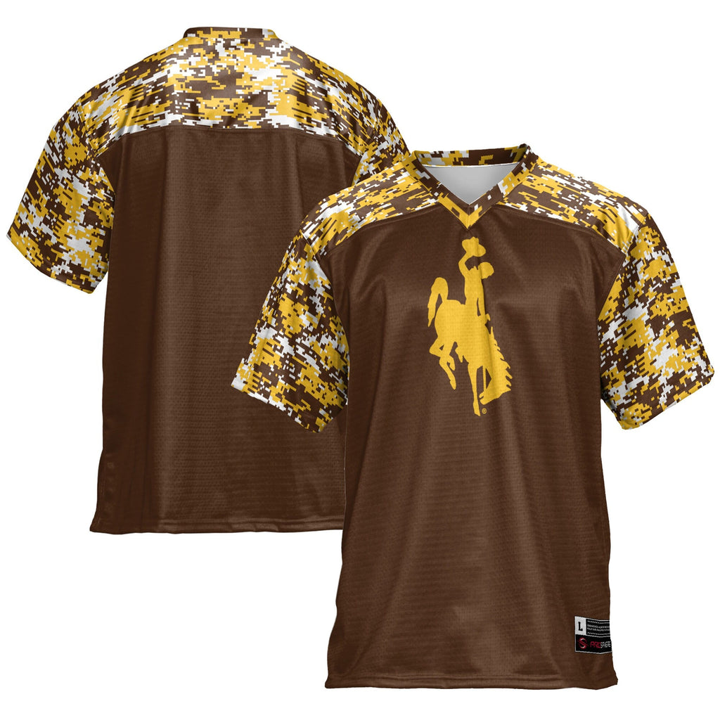 Brown Wyoming Cowboys Football Jersey