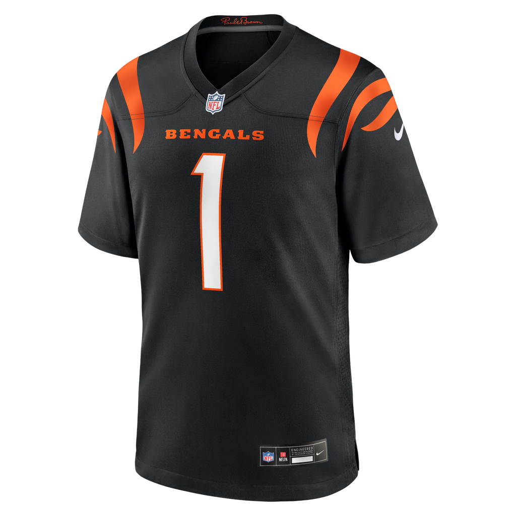 Cincinnati Bengals Ja'Marr Chase Black Game Football Jersey