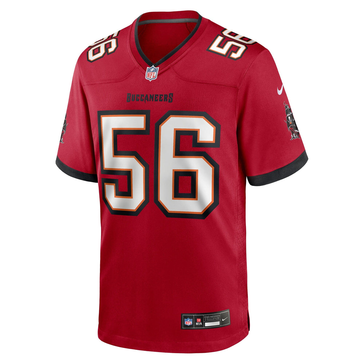 Tampa Bay Buccaneers Benton Whitley Red Team Game Football Jersey