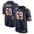 Chicago Bears Jeremiah Martin Navy Team Game Football Jersey