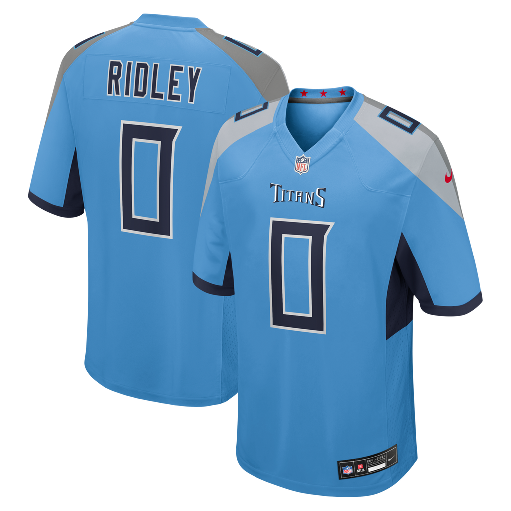 Tennessee Titans Calvin Ridley Light Blue Team Game Football Jersey