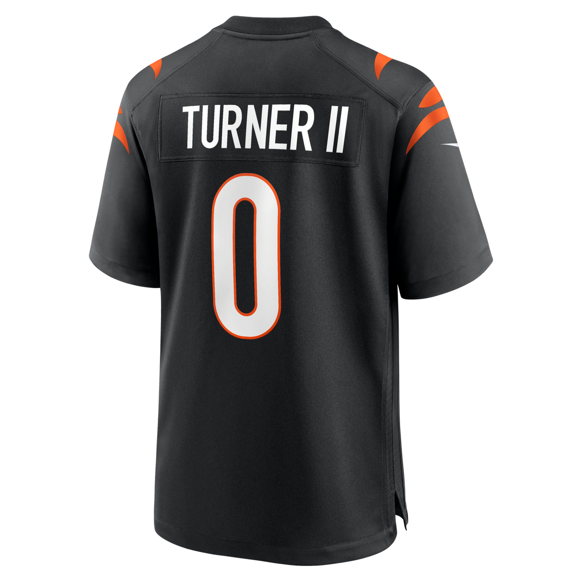 Cincinnati Bengals DJ Turner II Black Team Game Football Jersey