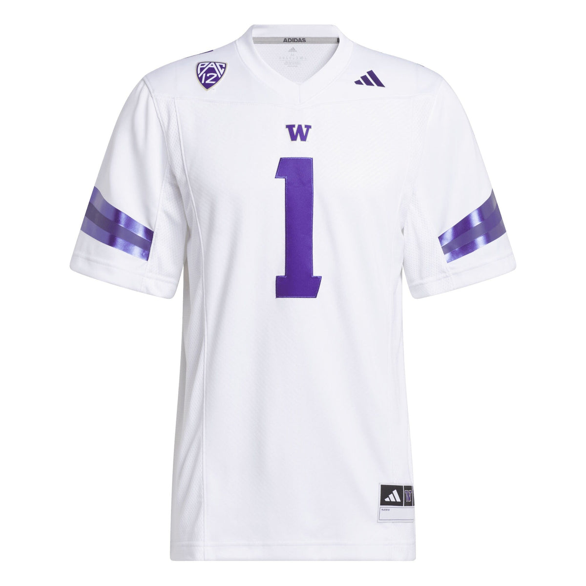 #1 Washington Huskies Premier Football Jersey - White