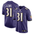 Baltimore Ravens Jamal Lewis Purple Game Retired Player Football Jersey