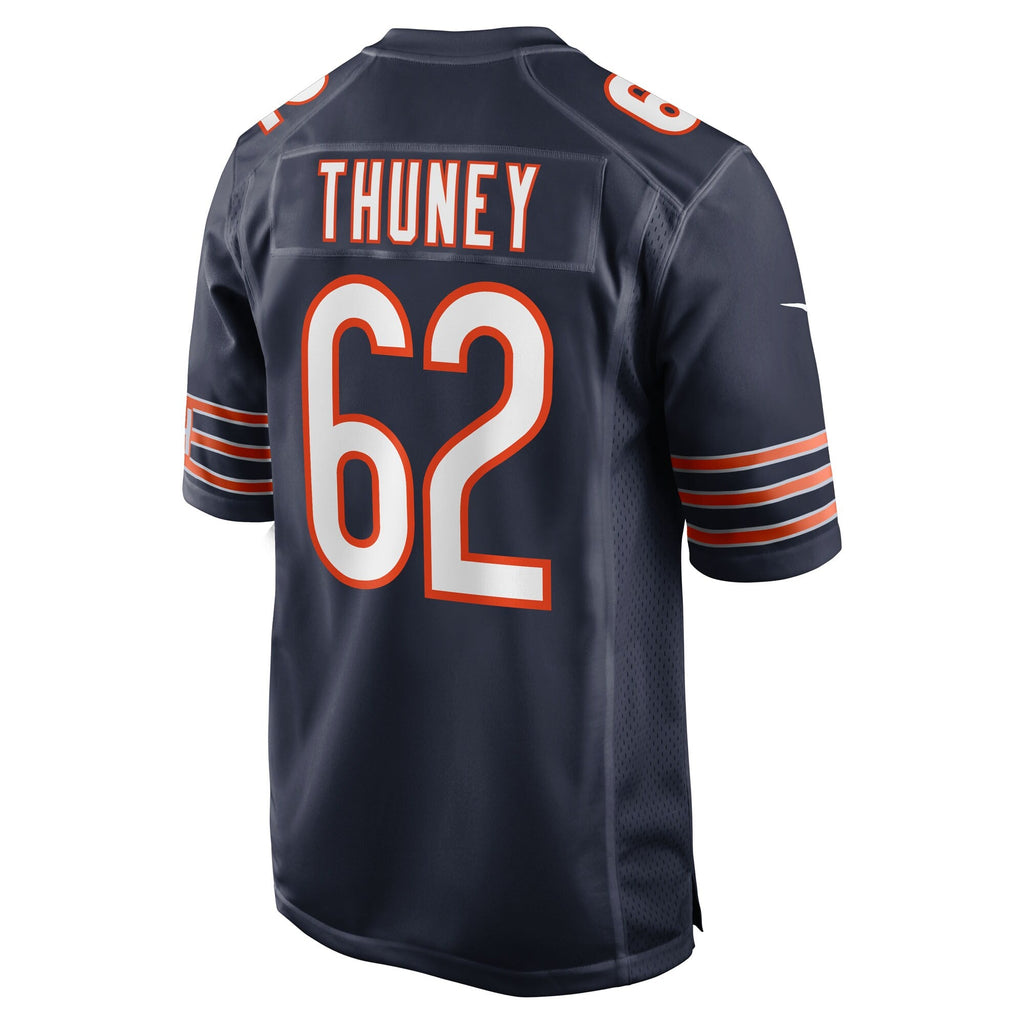 Chicago Bears Joe Thuney Navy Team Game Football Jersey