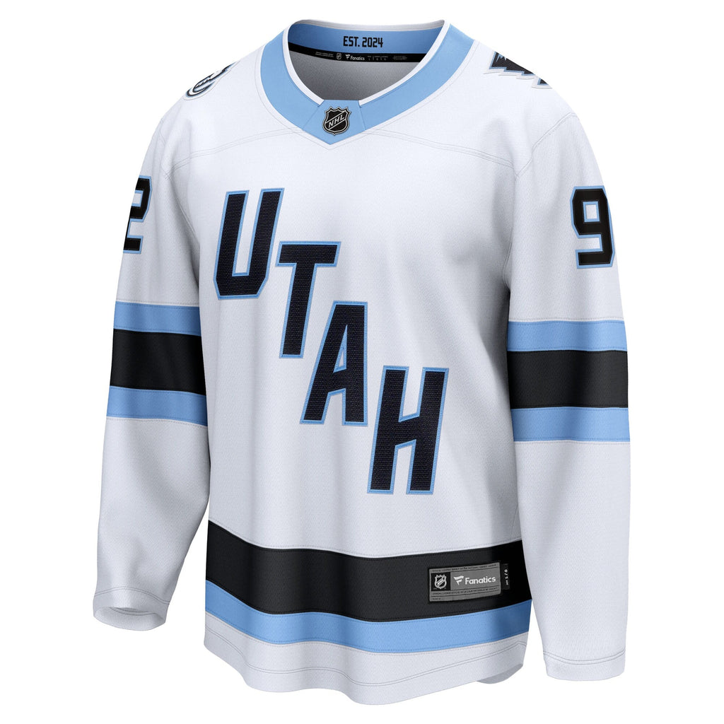 Utah Mammoth Logan Cooley White Away Breakaway Player Hockey Jersey