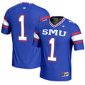 #1 Royal SMU Mustangs Endzone Football Jersey