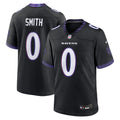 Baltimore Ravens Roquan Smith Black Alternate Game Football Jersey