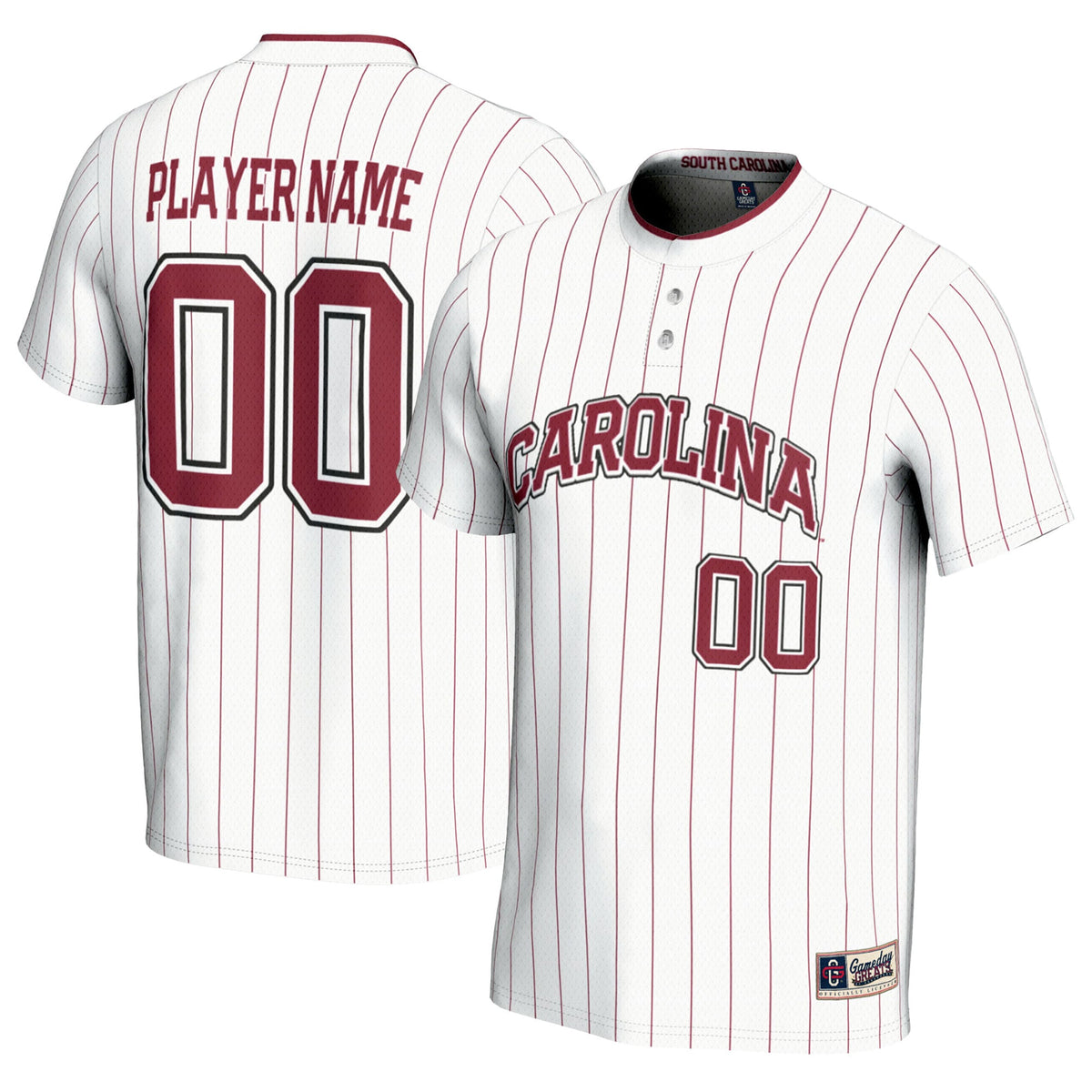 South Carolina Gamecocks NIL Pick-A-Player Lightweight Softball Jersey - White