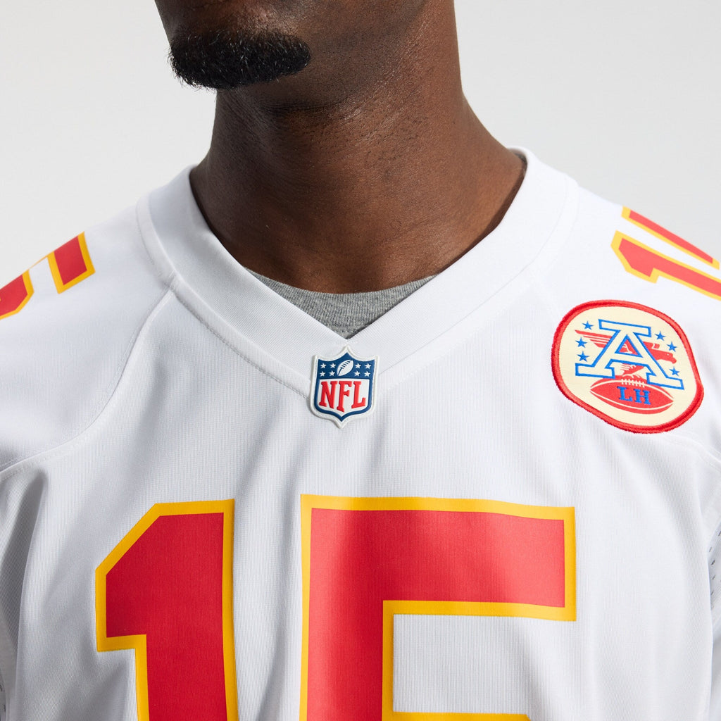 Kansas City Chiefs Patrick Mahomes White Game Football Jersey