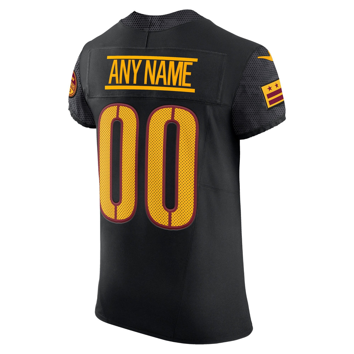 Washington Commanders Black Alternate Vapor F.U.S.E. Elite Custom Football Jersey