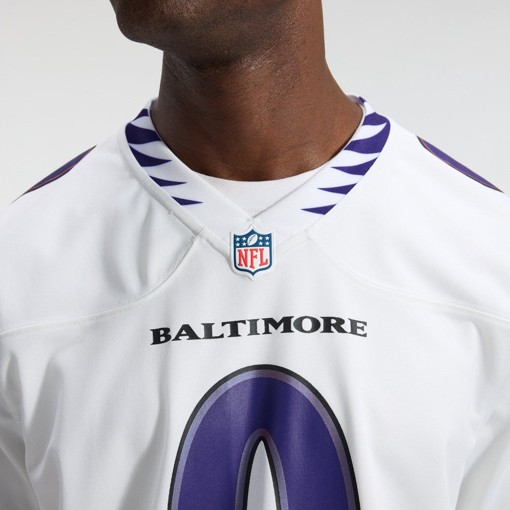 Baltimore Ravens Roquan Smith White Game Football Jersey