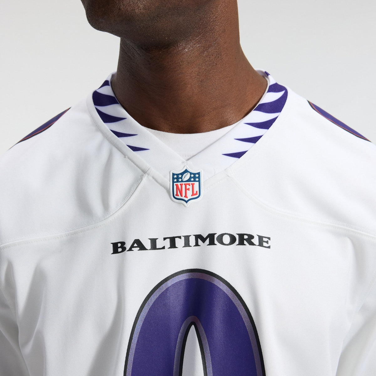 Baltimore Ravens Roquan Smith White Game Football Jersey