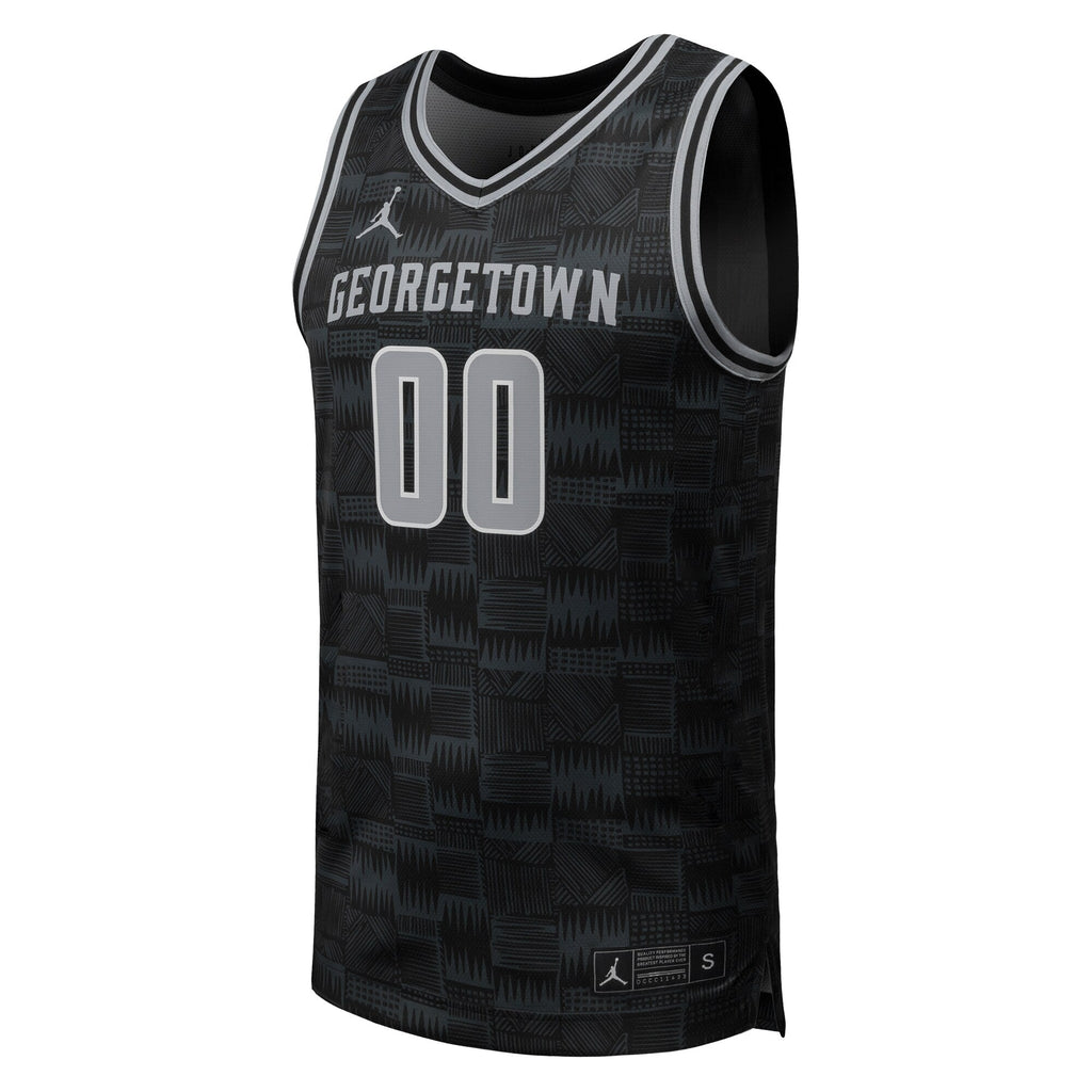 #00 Black Georgetown Hoyas Replica Basketball Jersey