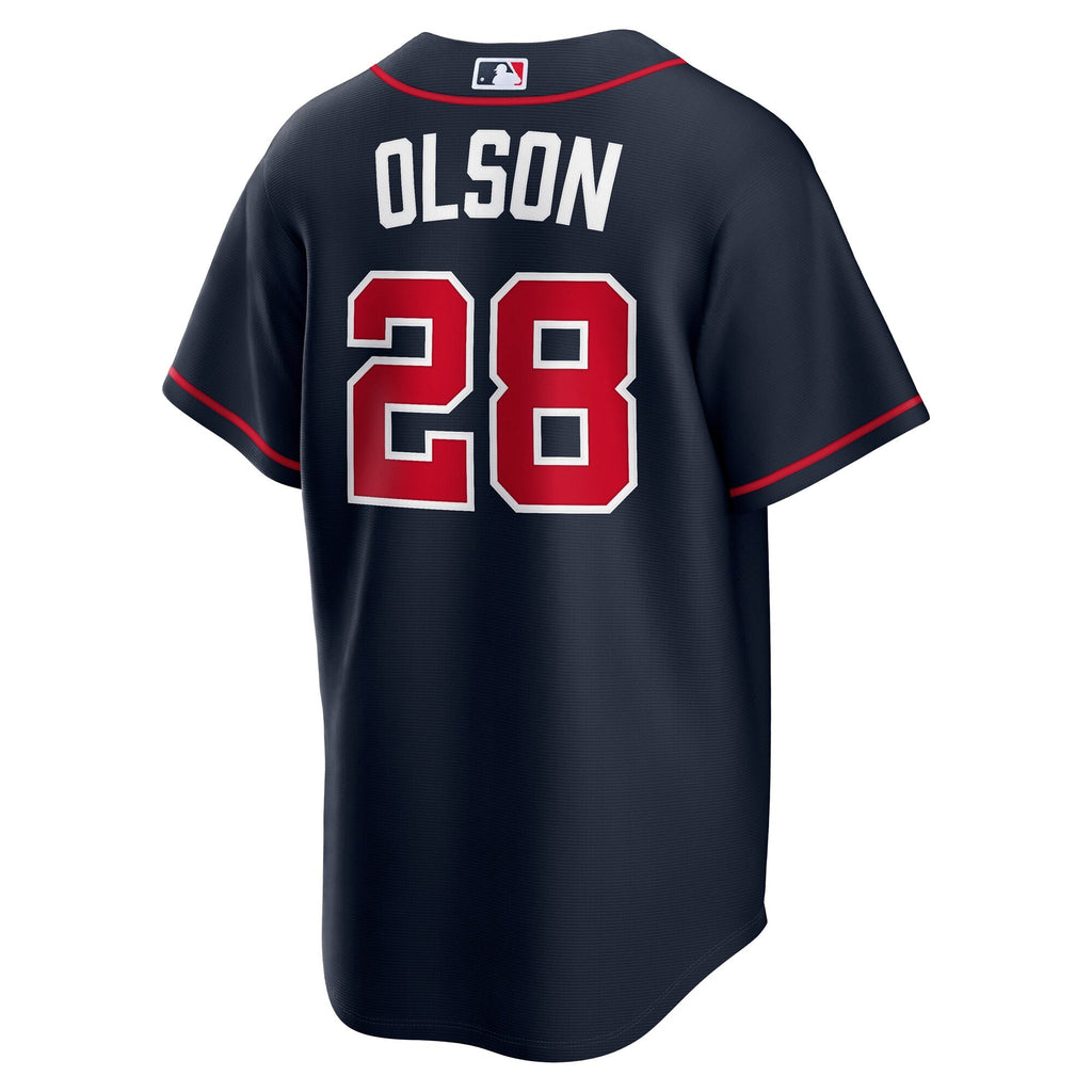Atlanta Braves Matt Olson Navy Alternate Replica Baseball Jersey
