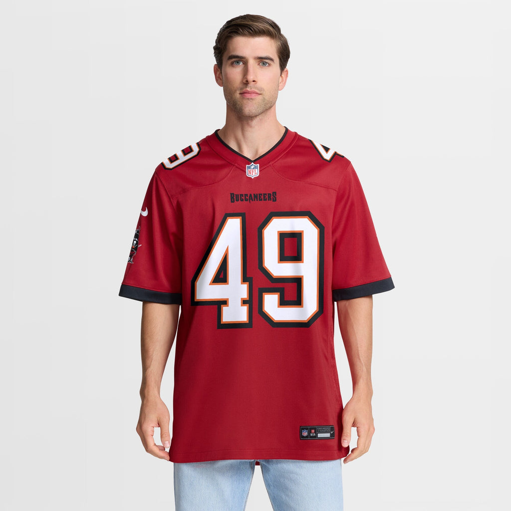 Tampa Bay Buccaneers Owen Wright Red Team Game Football Jersey