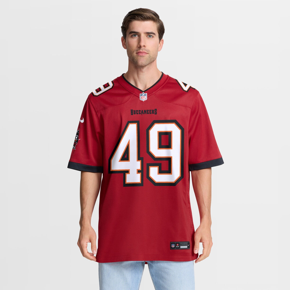 Tampa Bay Buccaneers Owen Wright Red Team Game Football Jersey