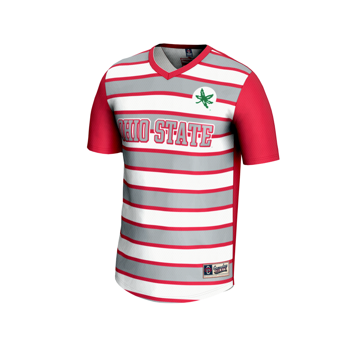 #1 Scarlet Ohio State Buckeyes Lightweight Soccer Fashion Jersey