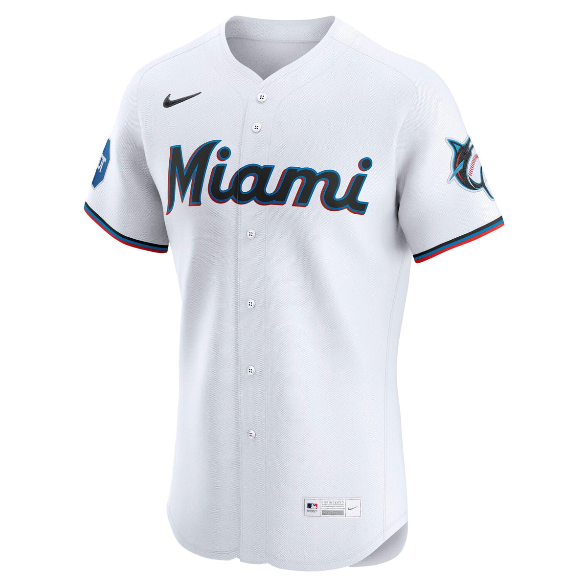 Miami Marlins White Home Elite Baseball Jersey