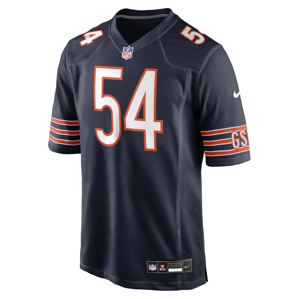 Chicago Bears Brian Urlacher Navy Game Retired Player Football Jersey
