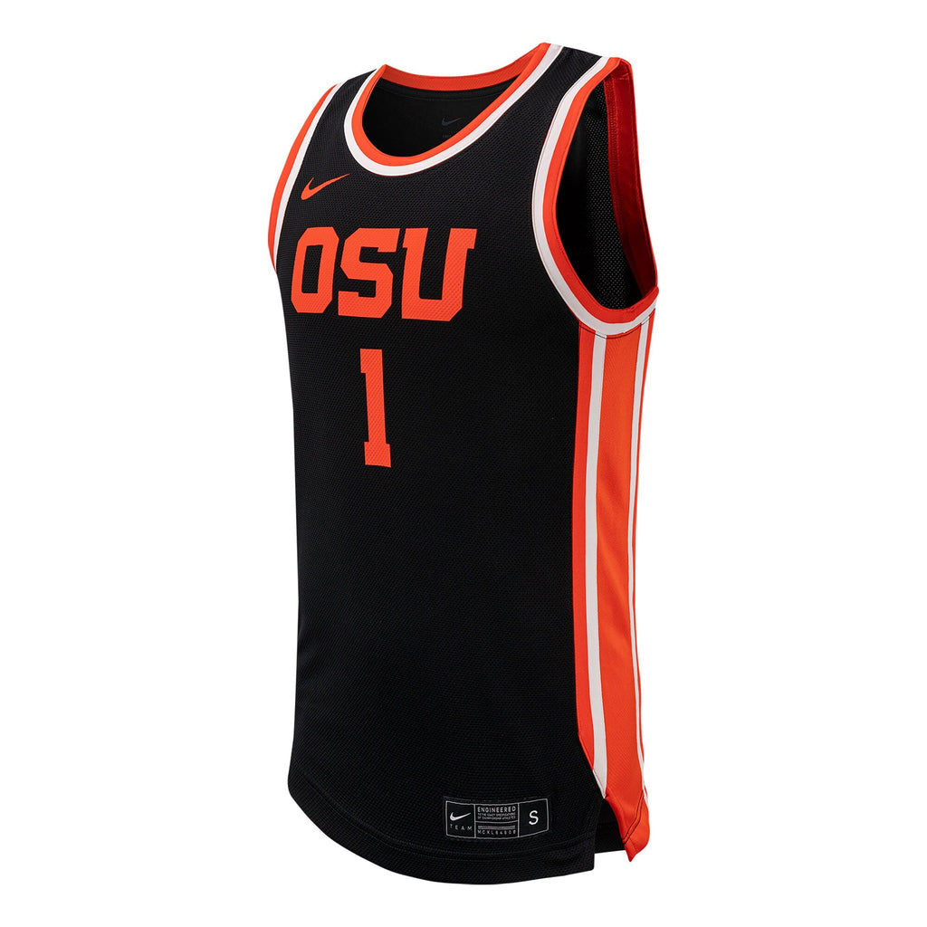 #1 Black Oregon State Beavers Replica Basketball Jersey
