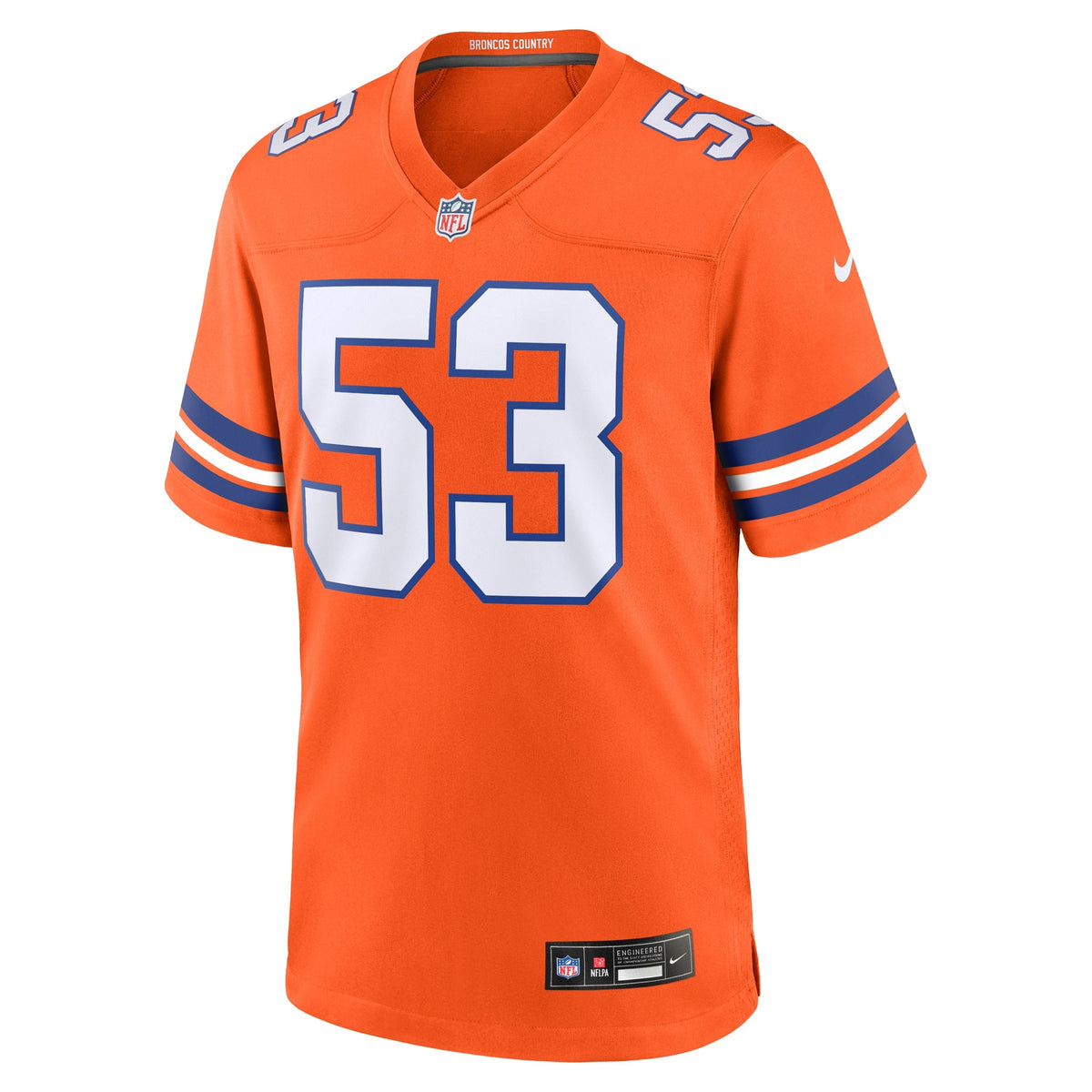 Denver Broncos Randy Gradishar Orange Retired Player Alternate Game Football Jersey