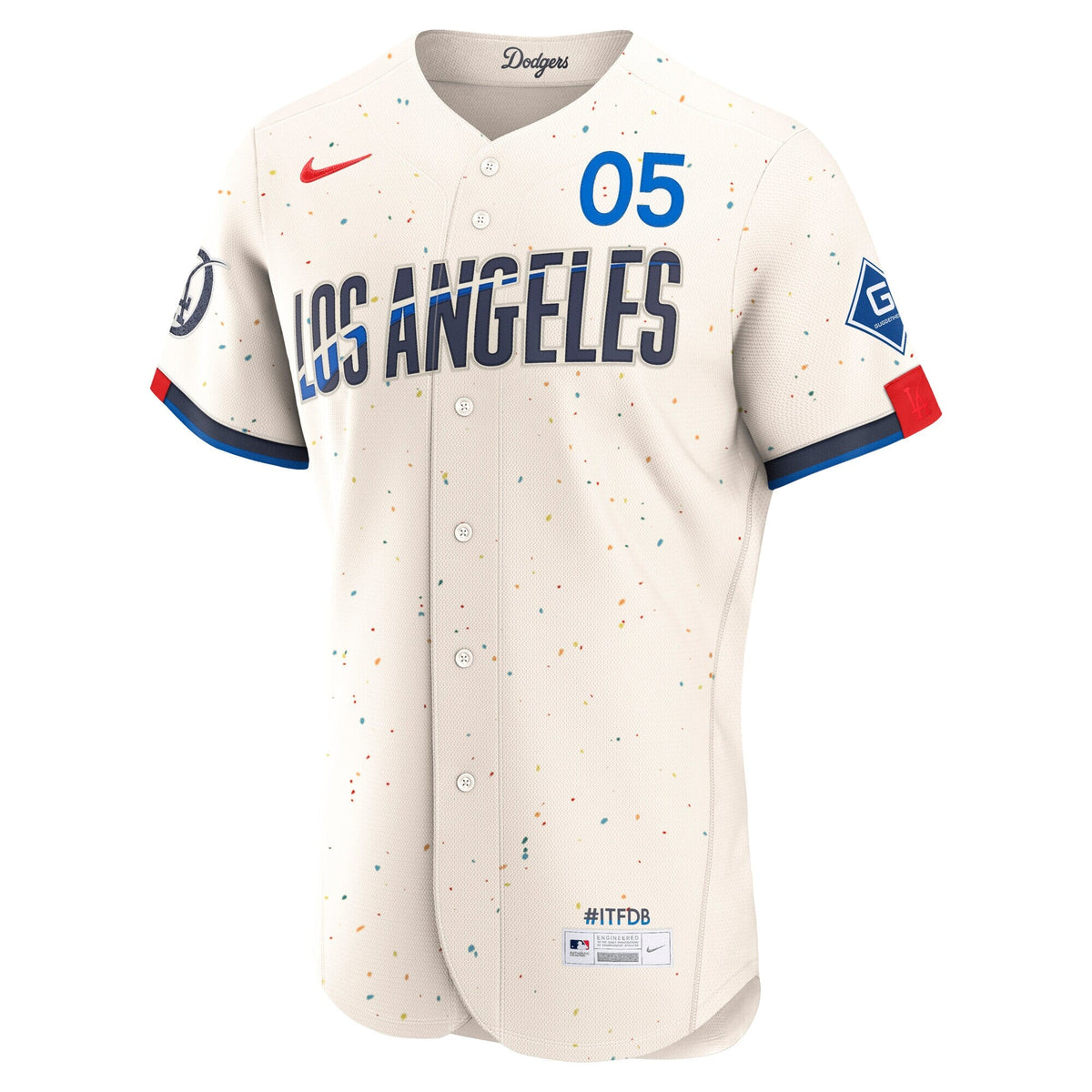 Los Angeles Dodgers Freddie Freeman Cream City Connect Sponsor Patch Baseball Jersey