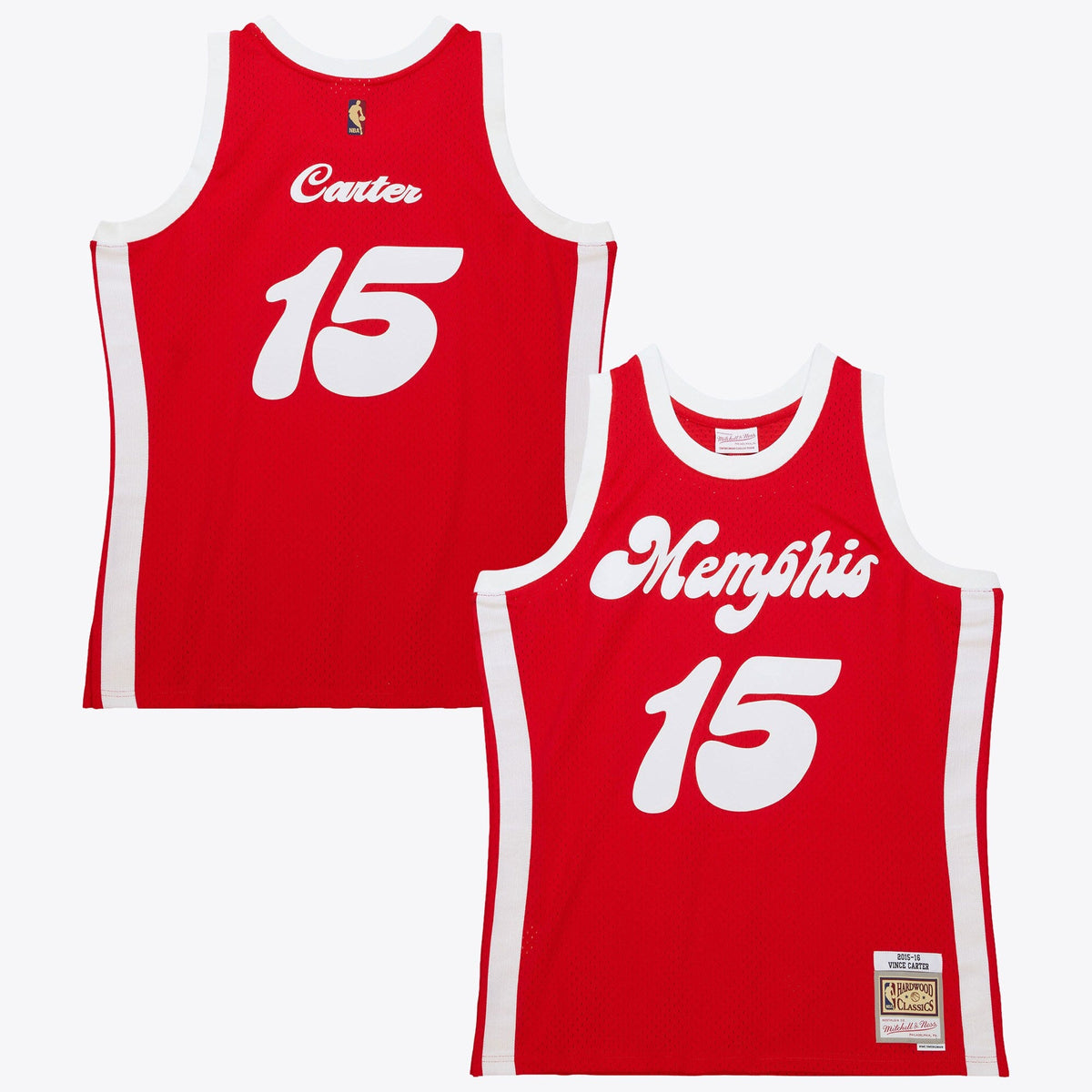 Memphis Grizzlies Vince Carter 2015 Hardwood Classics Jersey - Red