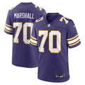 Minnesota Vikings Jim Marshall Purple Retired Player Alternate Game Football Jersey
