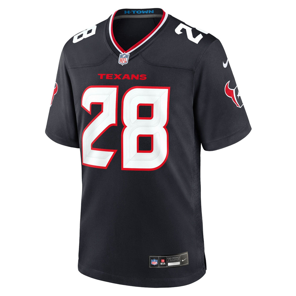 Houston Texans Joe Mixon Navy Game Football Jersey