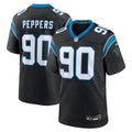 Carolina Panthers Julius Peppers Black Retired Player Game Football Jersey