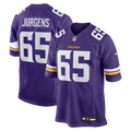 Minnesota Vikings Michael Jurgens Purple Game Football Jersey
