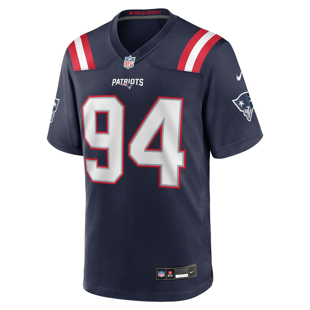 New England Patriots Cory Durden Navy Team Game Football Jersey