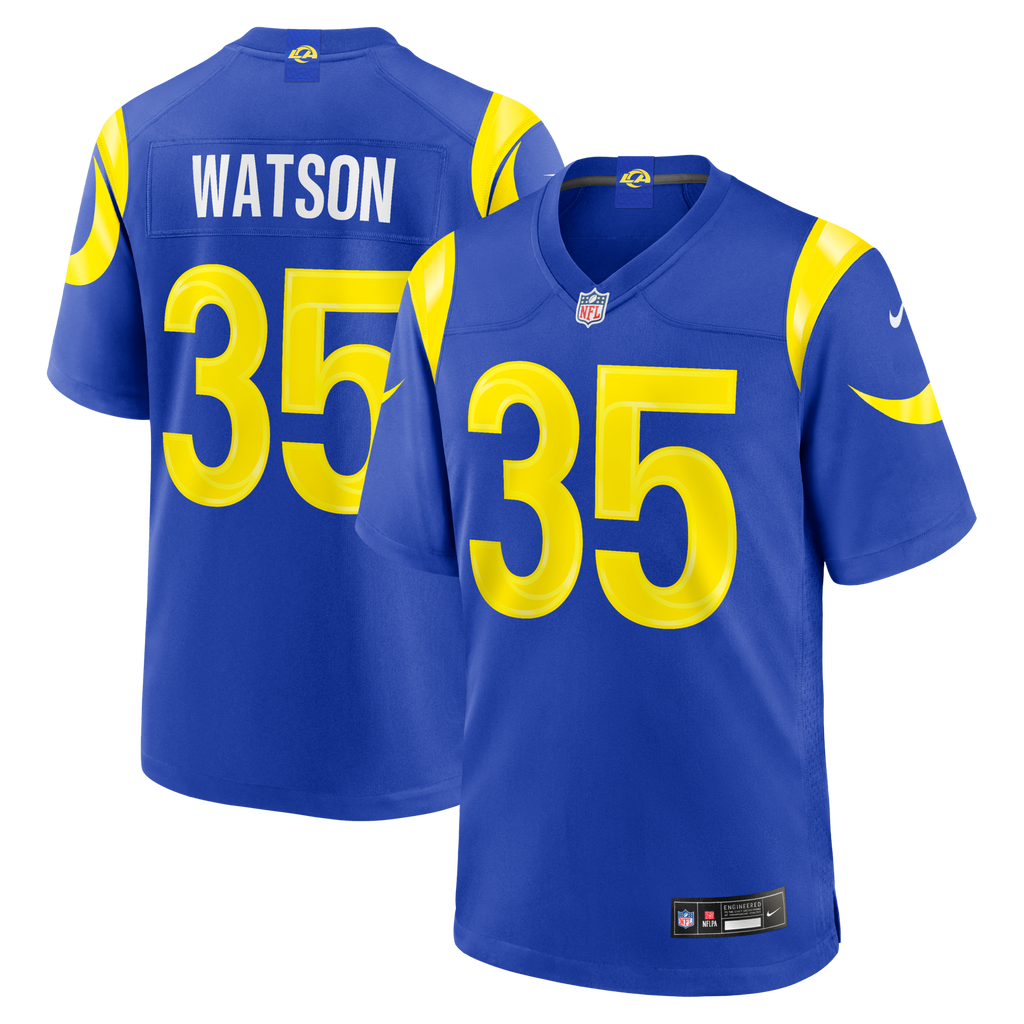 Los Angeles Rams Jaylen Watson Royal Team Game Football Jersey