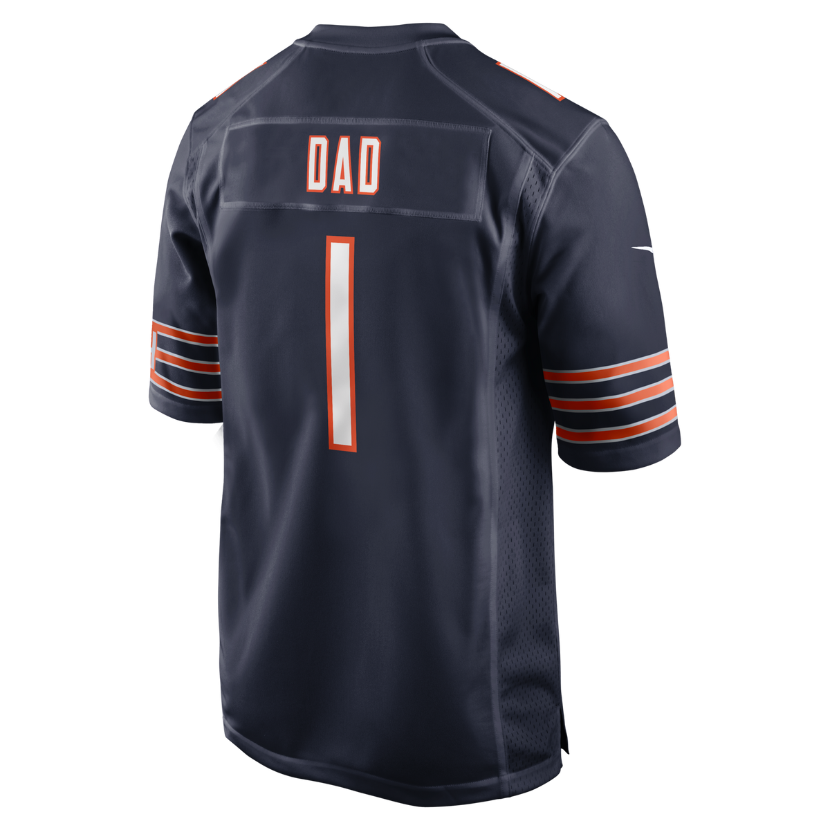 Chicago Bears Number 1 Dad Navy Game Football Jersey