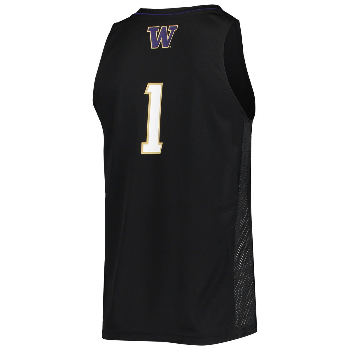 #1 Washington Huskies Swingman Basketball Jersey - Black